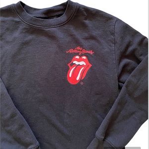 The Rolling Stones Women’s XS Slightly Cropped Sweatshirt